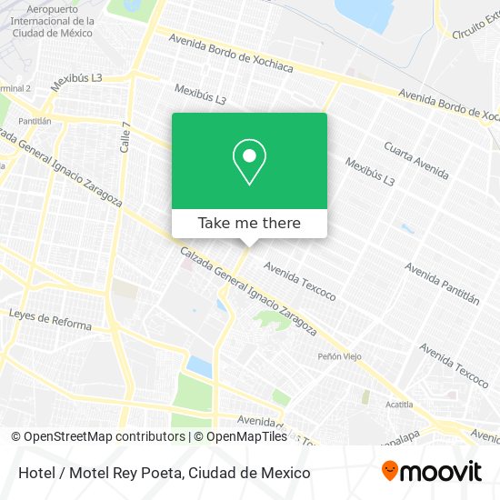 Mapa de Hotel / Motel Rey Poeta