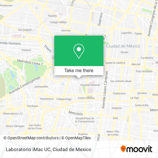 Laboratorio iMac UC map