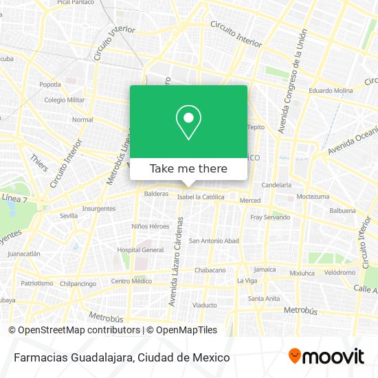 Mapa de Farmacias Guadalajara