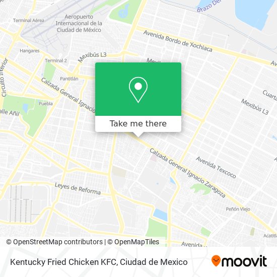 Mapa de Kentucky Fried Chicken KFC