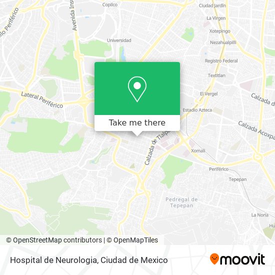 Mapa de Hospital de Neurologia
