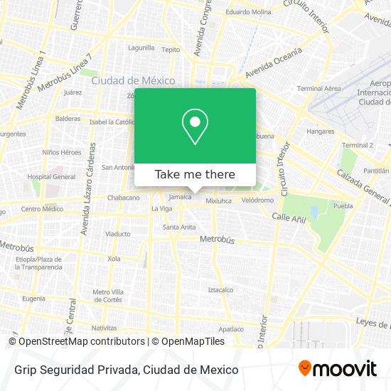 Mapa de Grip Seguridad Privada