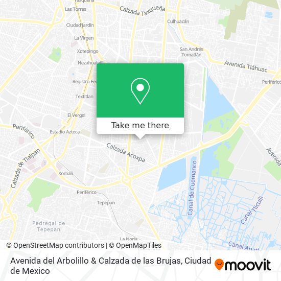Avenida del Arbolillo & Calzada de las Brujas map