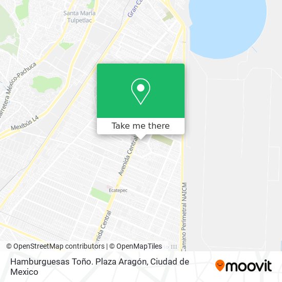 Mapa de Hamburguesas Toño. Plaza Aragón