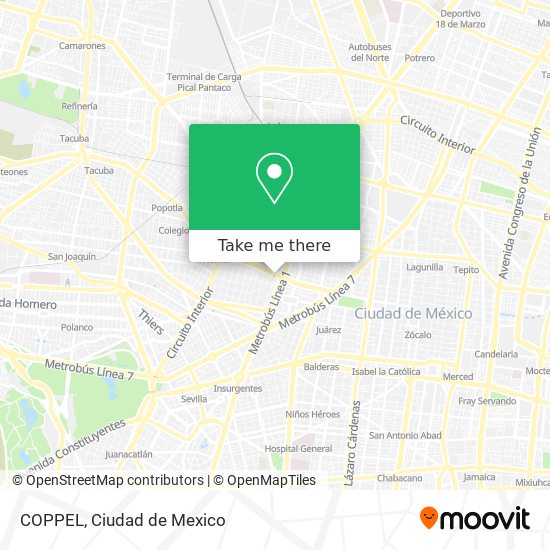 COPPEL map