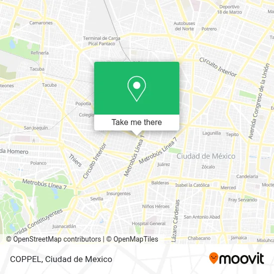 COPPEL map