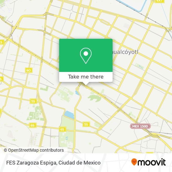 FES Zaragoza Espiga map