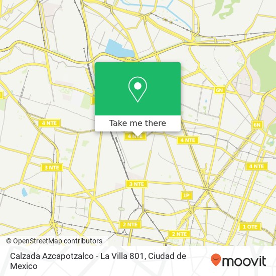 Calzada Azcapotzalco - La Villa 801 map