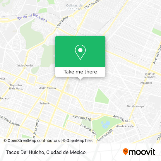 Tacos Del Huicho map