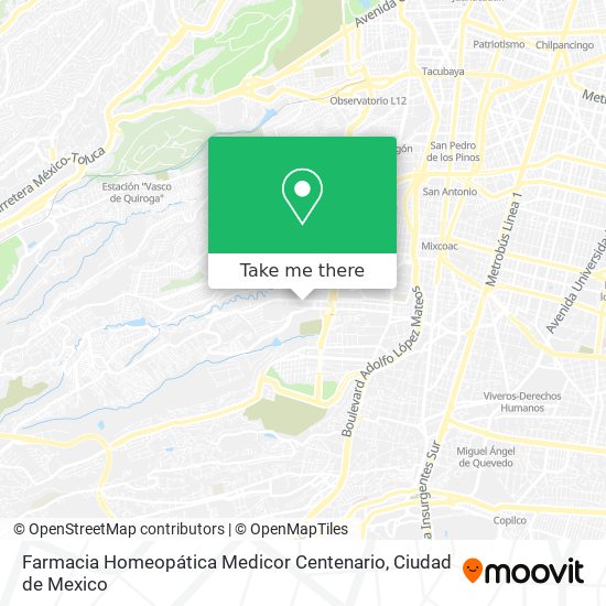 Farmacia Homeopática Medicor Centenario map