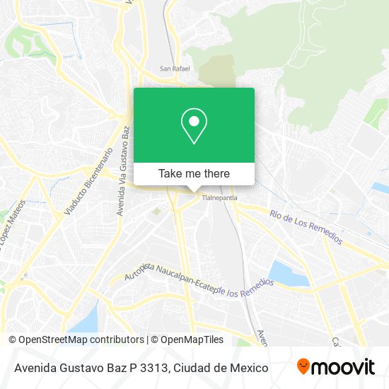 Mapa de Avenida Gustavo Baz P 3313