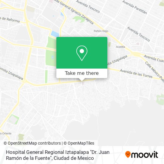 Hospital General Regional Iztapalapa "Dr. Juan Ramón de la Fuente" map