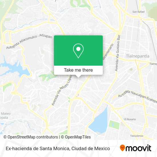 Ex-hacienda de Santa Monica map