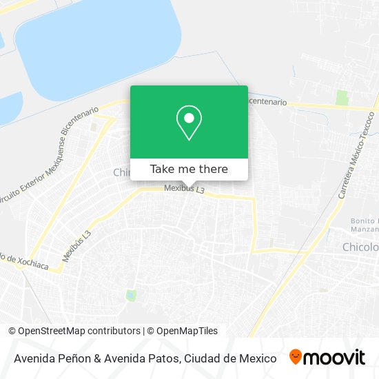 Mapa de Avenida Peñon & Avenida Patos