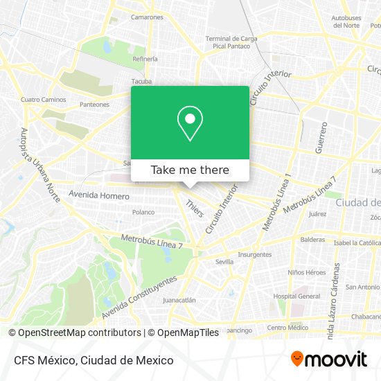CFS México map