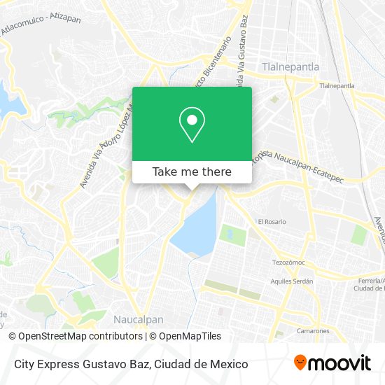 City Express Gustavo Baz map
