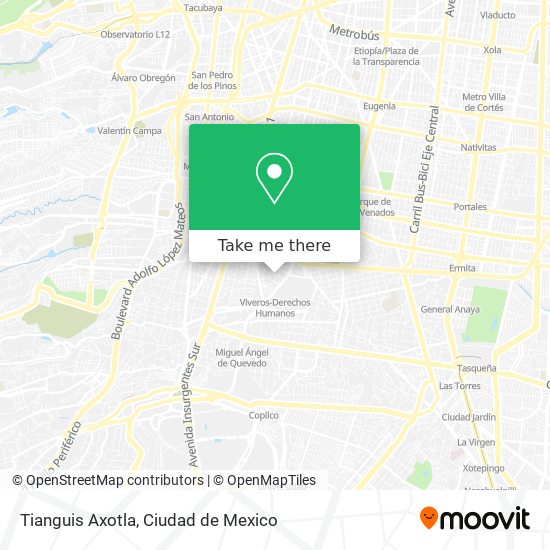 Mapa de Tianguis Axotla