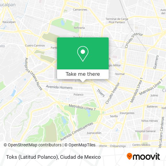 Mapa de Toks (Latitud Polanco)