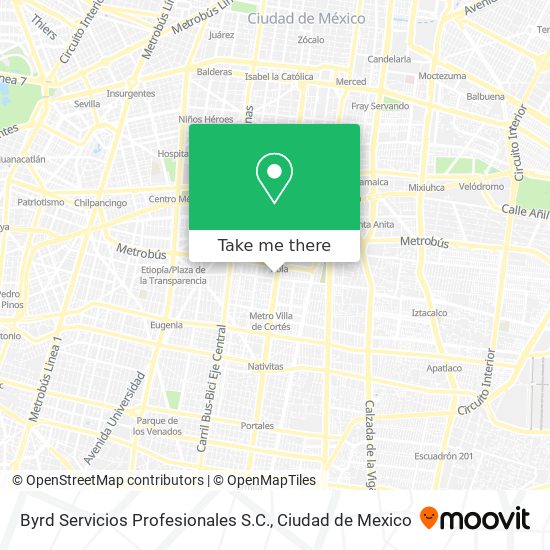 Byrd Servicios Profesionales S.C. map