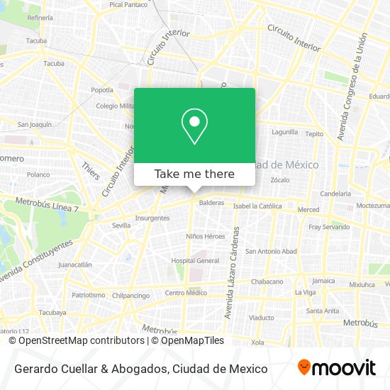 Gerardo Cuellar & Abogados map