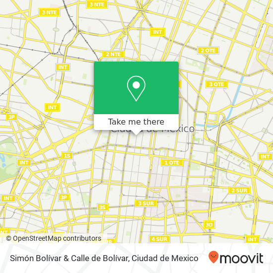 Simón Bolívar & Calle de Bolívar map