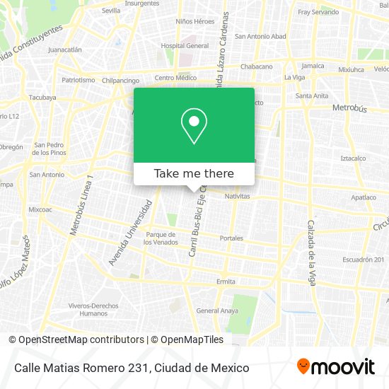 Calle Matias Romero 231 map
