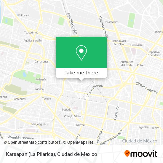Karsapan (La Pilarica) map