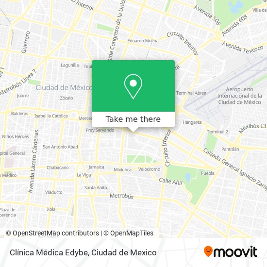 Mapa de Clínica Médica Edybe