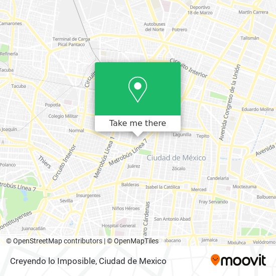 Creyendo lo Imposible map