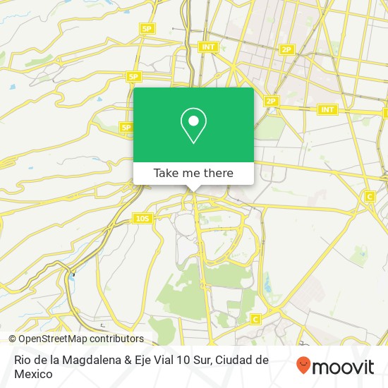 Mapa de Rio de la Magdalena & Eje Vial 10 Sur