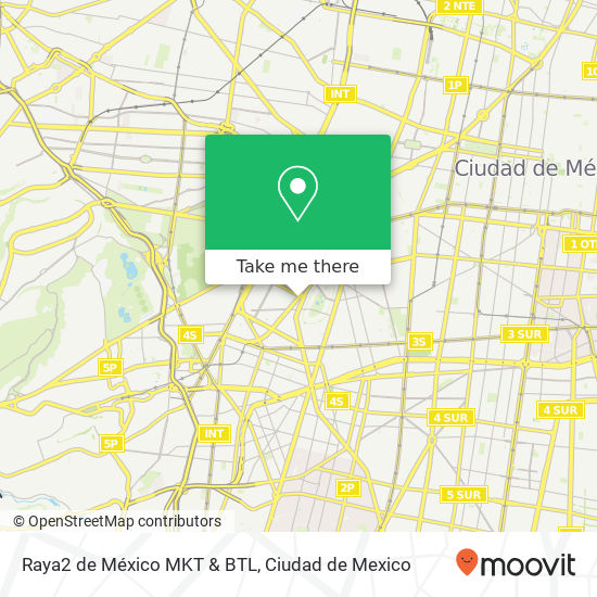 Raya2 de México MKT & BTL map