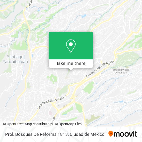 Mapa de Prol. Bosques De Reforma 1813