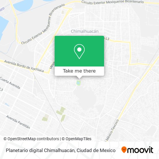 Mapa de Planetario digital Chimalhuacán