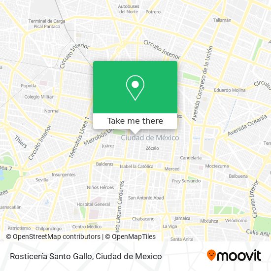Rosticería Santo Gallo map