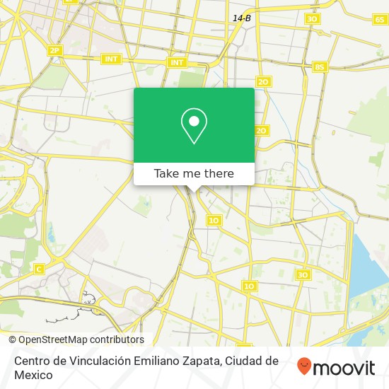 Mapa de Centro de Vinculación Emiliano Zapata