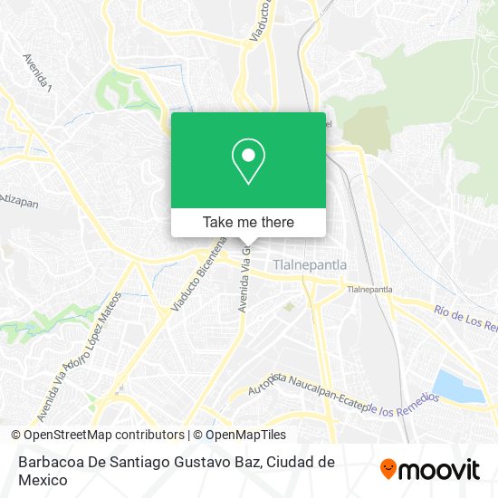 Barbacoa De Santiago Gustavo Baz map