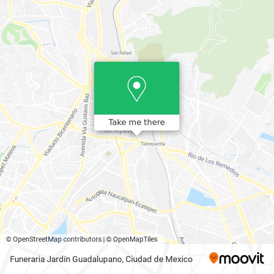 Mapa de Funeraria Jardín Guadalupano
