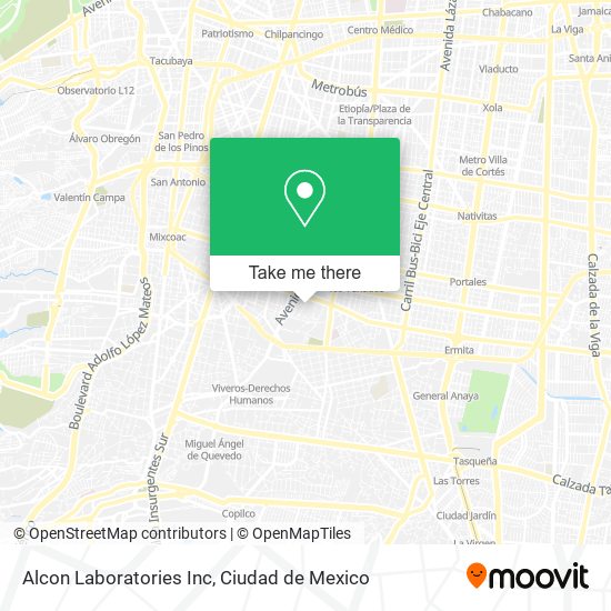 Mapa de Alcon Laboratories Inc