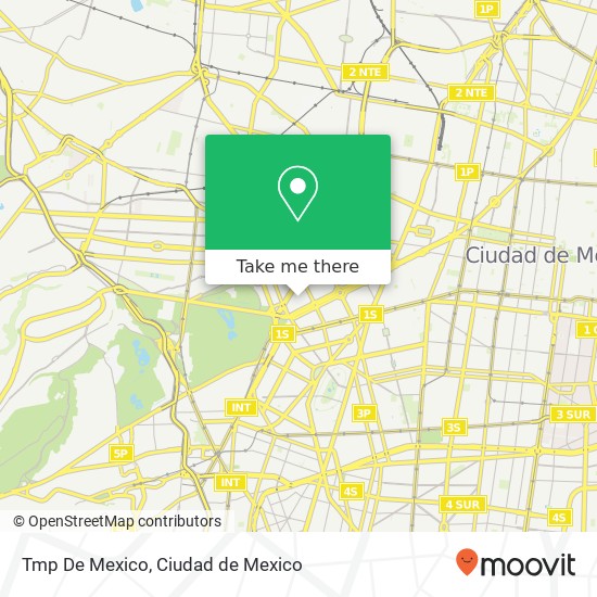 Tmp De Mexico map