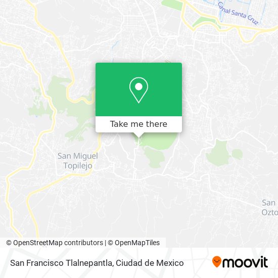 Mapa de San Francisco Tlalnepantla