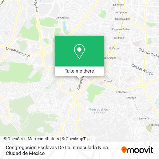 Mapa de Congregación Esclavas De La Inmaculada Niña