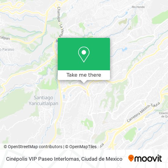 Cinépolis VIP Paseo Interlomas map