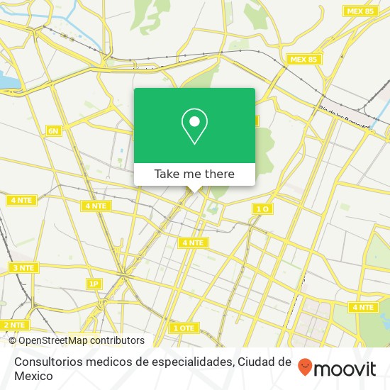 Consultorios medicos de especialidades map