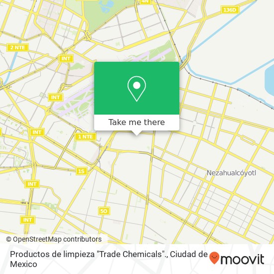 Productos de limpieza "Trade Chemicals". map