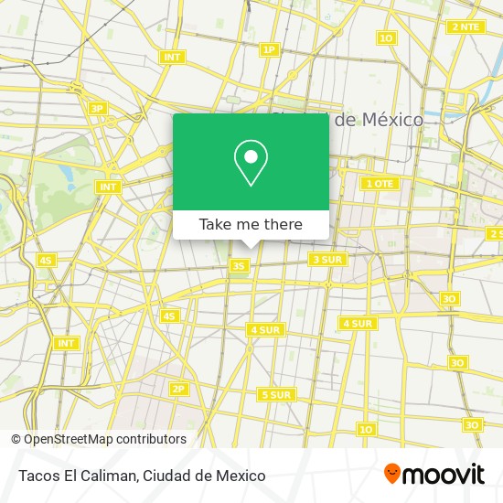 Mapa de Tacos El Caliman