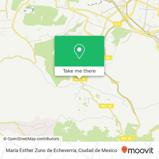 María Esther Zuno de Echeverría map