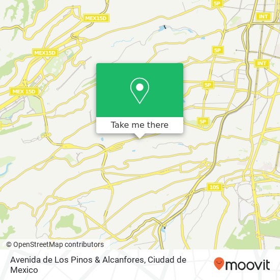 Avenida de Los Pinos & Alcanfores map