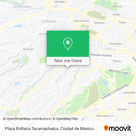 Plaza Bolteca Tecamachalco map