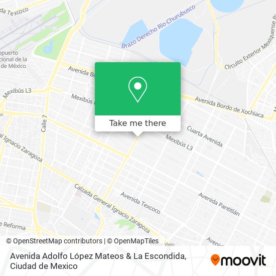 Mapa de Avenida Adolfo López Mateos & La Escondida