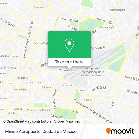 Miniso Aeropuerto map